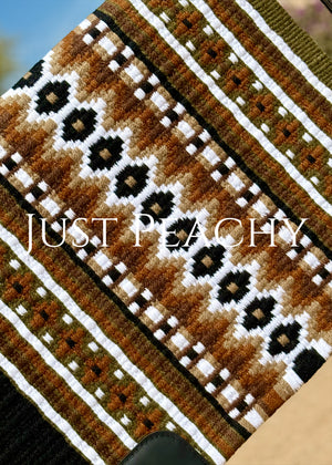 Just Peachy Western Show Blanket ~ The 3.0 Kaycee #0025A