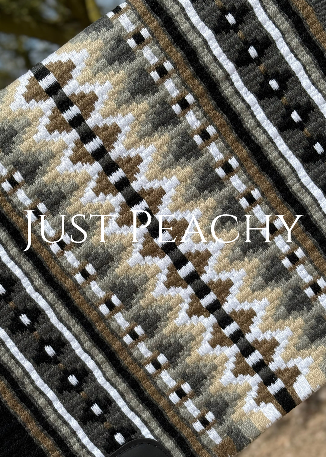 Just Peachy Western Show Blanket ~ The 2.0 Kaycee #1028