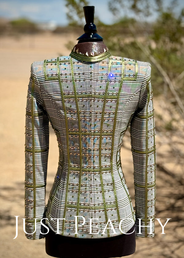Plaid western showmanship jacket by Lucky You Designs