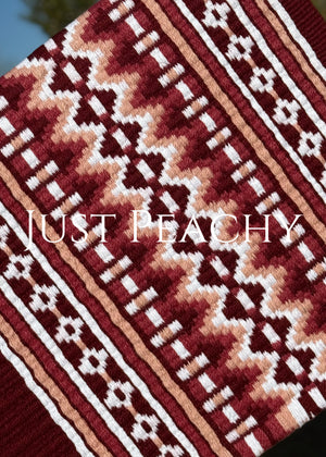 Just Peachy Western Show Blanket ~ The 2.0 Kaycee #1029