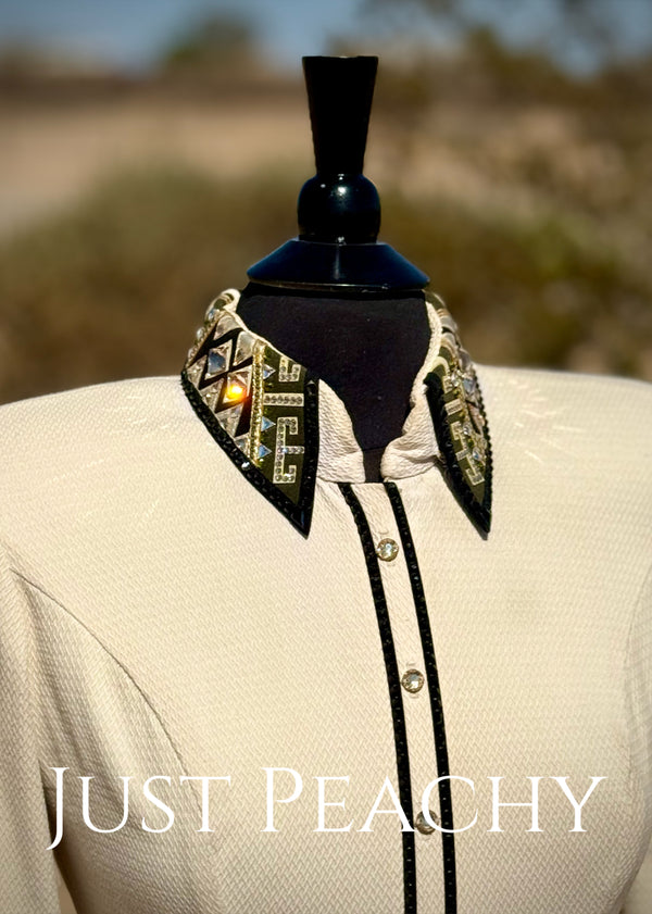 Lindsey James Show Clothing western horse show vest and day shirt set