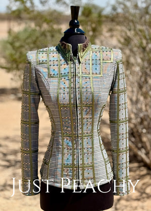 Plaid western showmanship jacket by Lucky You Designs