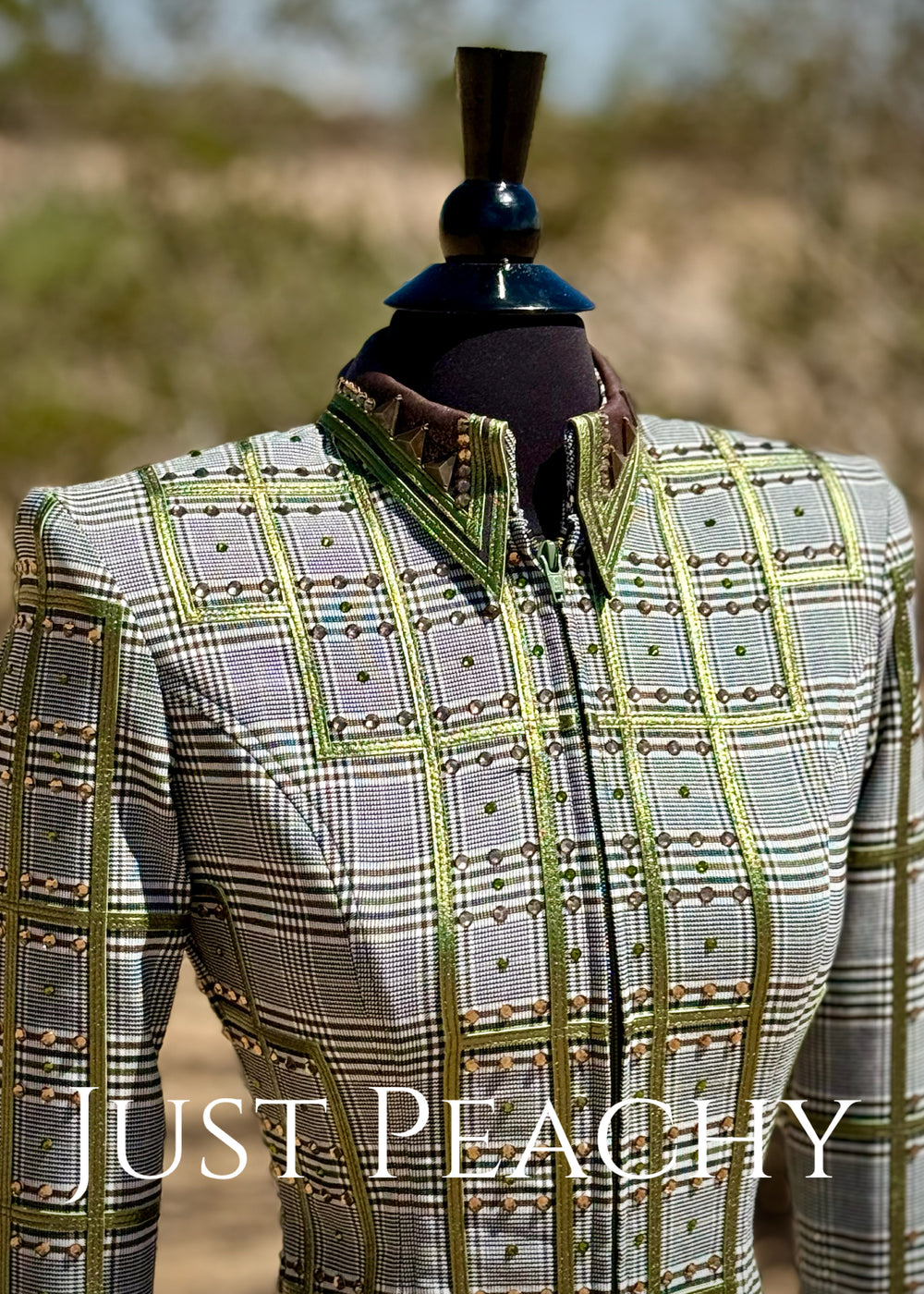 Plaid western showmanship jacket by Lucky You Designs