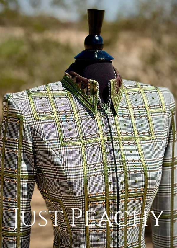 Plaid western showmanship jacket by Lucky You Designs