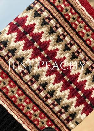 Oversized western show blanket