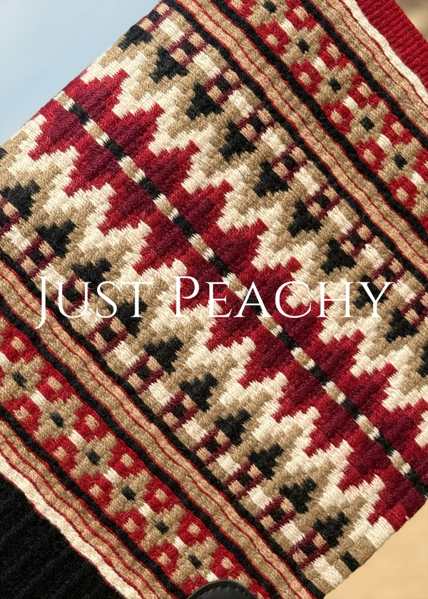 Oversized western show blanket