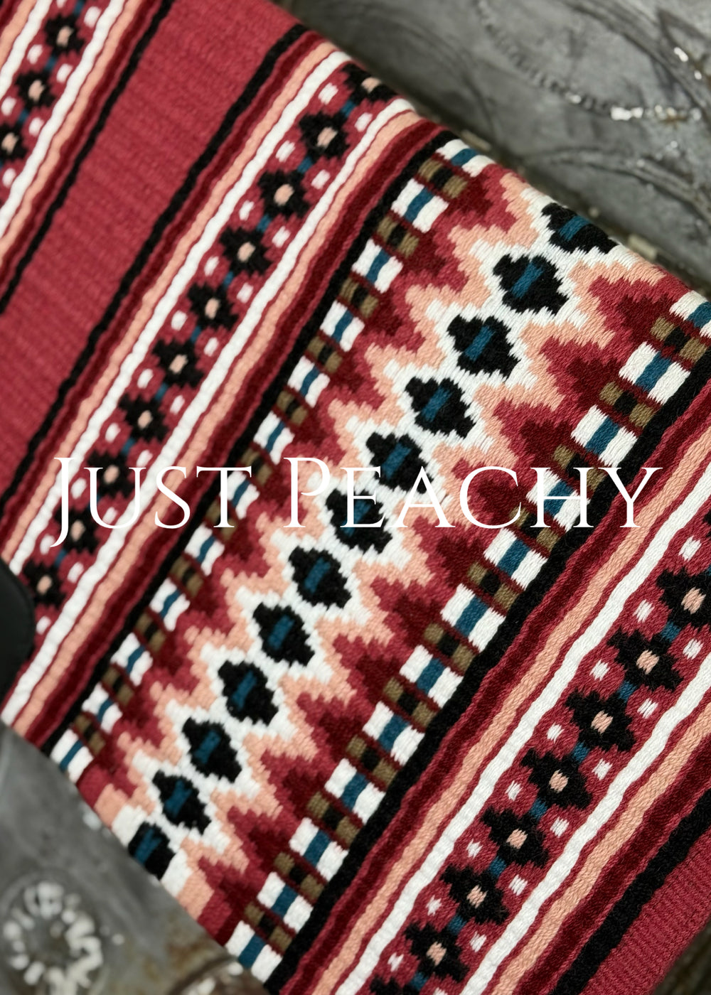 Just Peachy Western Show Blanket ~ The 3.0 Kaycee #0067