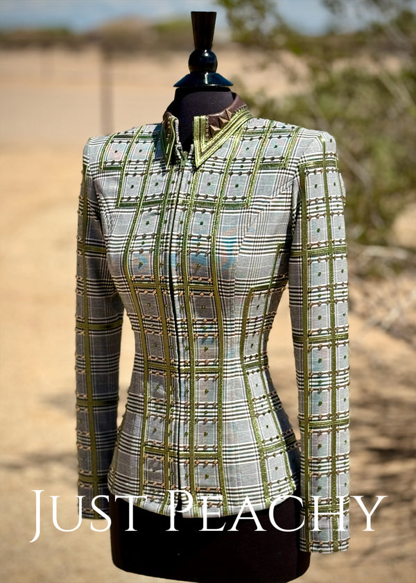 Plaid western showmanship jacket by Lucky You Designs