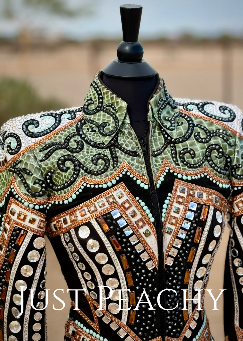 Western showmanship jacket by Lindsey James Show Clothing