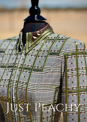 Plaid western showmanship jacket by Lucky You Designs