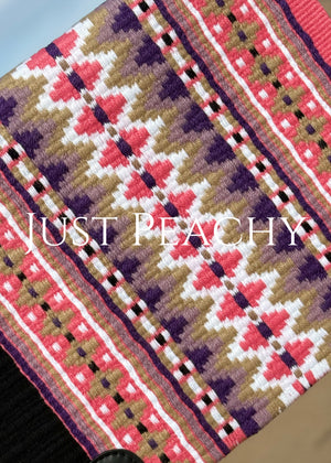Just Peachy Western Show Blanket ~ The 3.0 Kaycee #5036