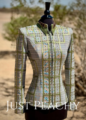 Plaid western showmanship jacket by Lucky You Designs