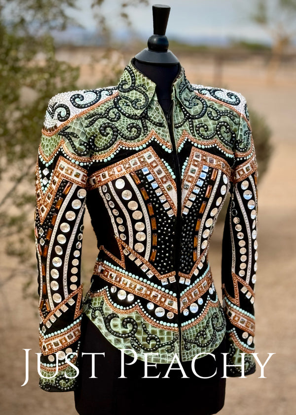 Western showmanship jacket by Lindsey James Show Clothing