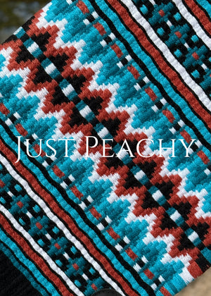 Just Peachy Western Show Blanket ~ The 3.0 Kaycee #0022