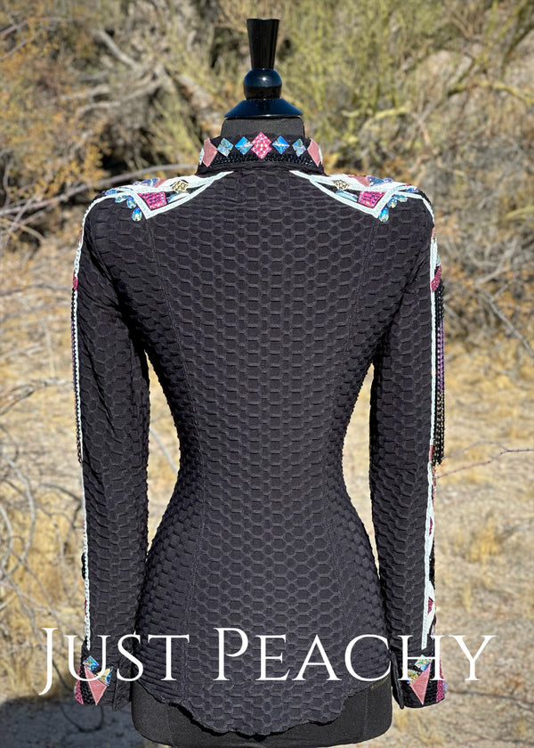 DarDar8 Designs western day shirt in black, pink and white