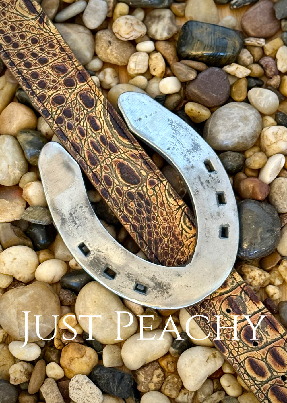 Horse Shoe Belt Buckle ~ Polished Slider
