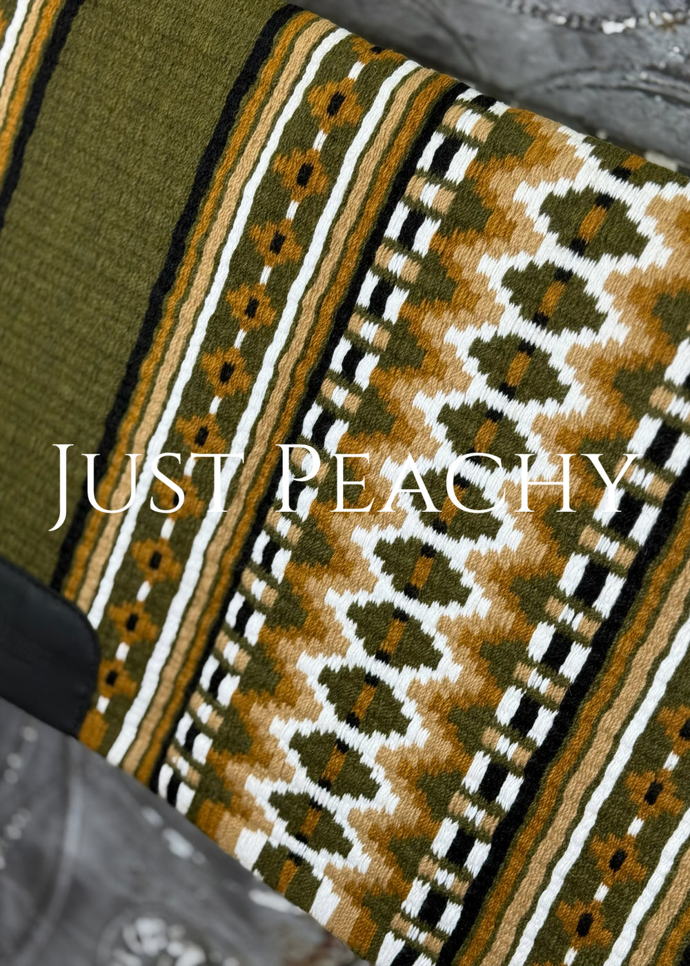 Just Peachy Western Show Blanket ~ The 2.0 Kaycee #0054