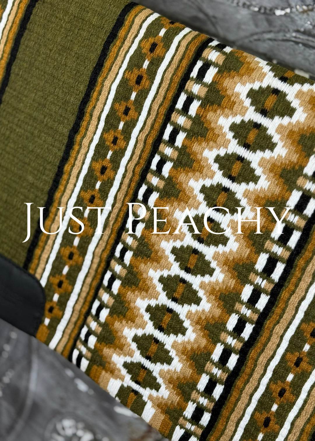 Just Peachy Western Show Blanket ~ The 2.0 Kaycee #0054