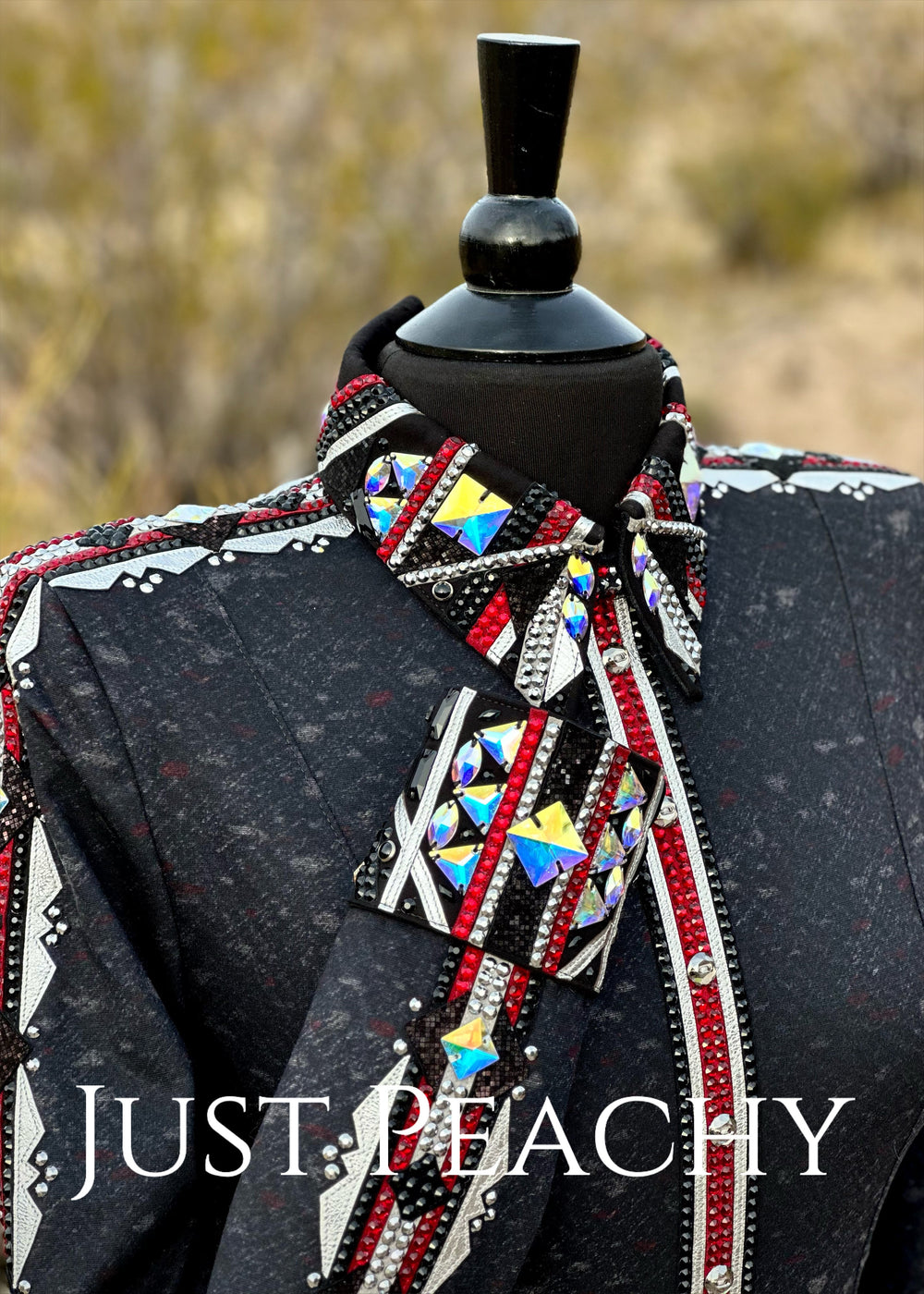 DarDar8 Designs western horsemanship day shirt in black and red