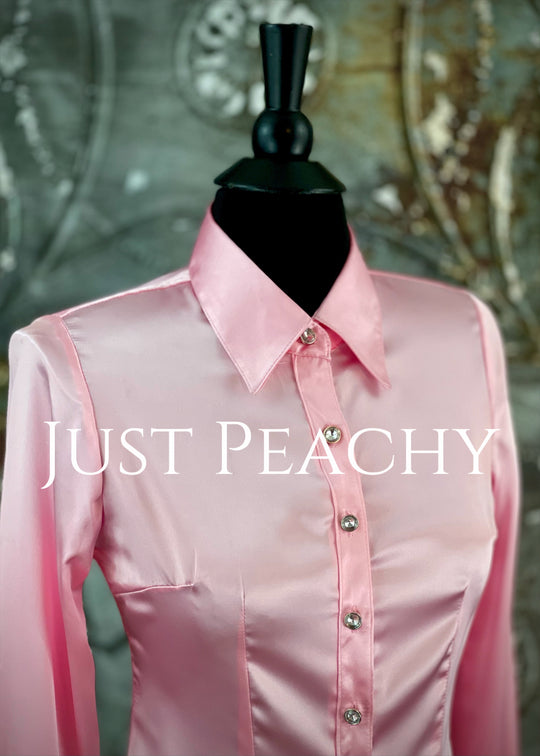 Simply Satin Button-Up Show Shirt
