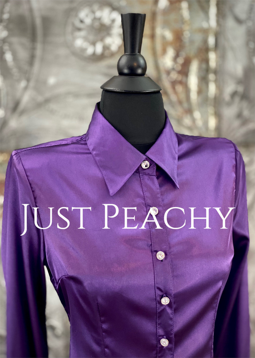 Simply Satin Button-Up Show Shirt