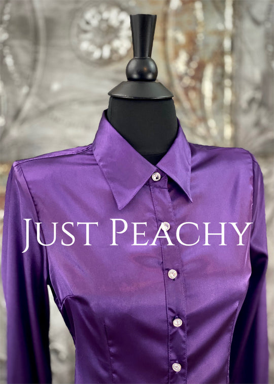 Simply Satin Button-Up Show Shirt