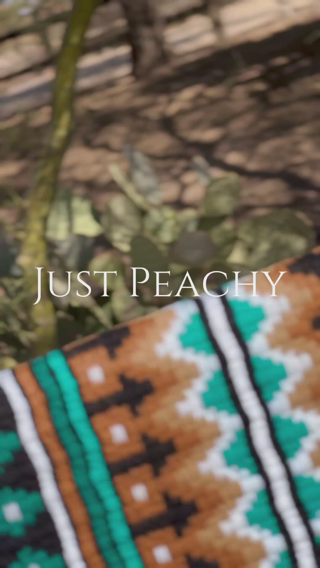 Just Peachy Western Show Blanket ~ The Centennial 1011-1