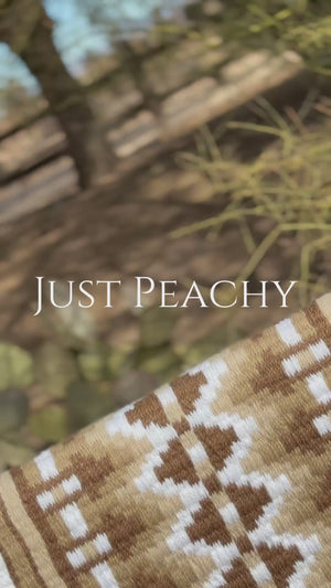 Dark taupe white and tan oversized western show pad - Just Peachy Show Clothing