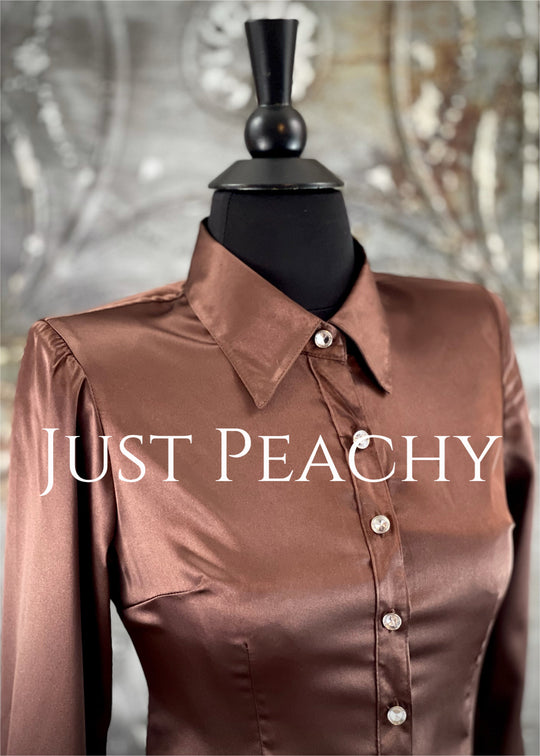 Simply Satin Button-Up Show Shirt