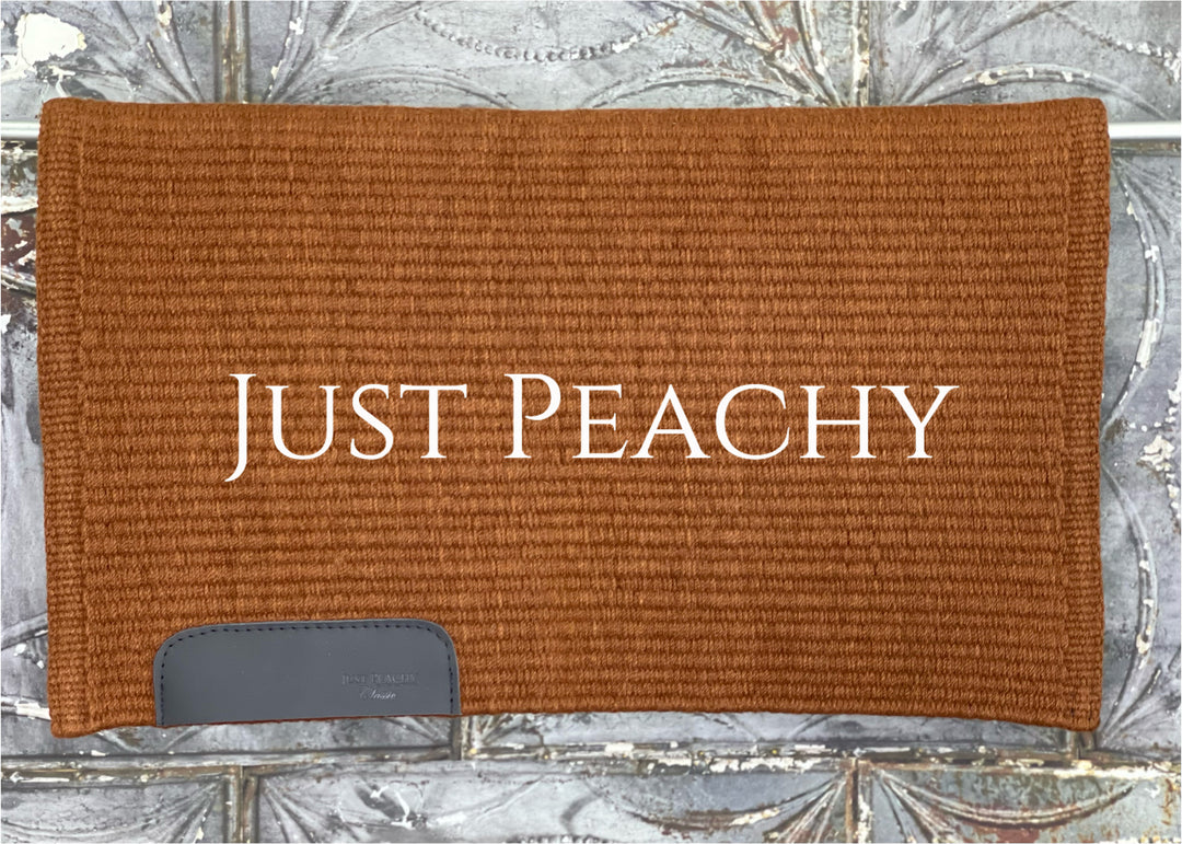 Just Peachy {Classic} Oversized Western Show Blanket ~ Solid Chocolate