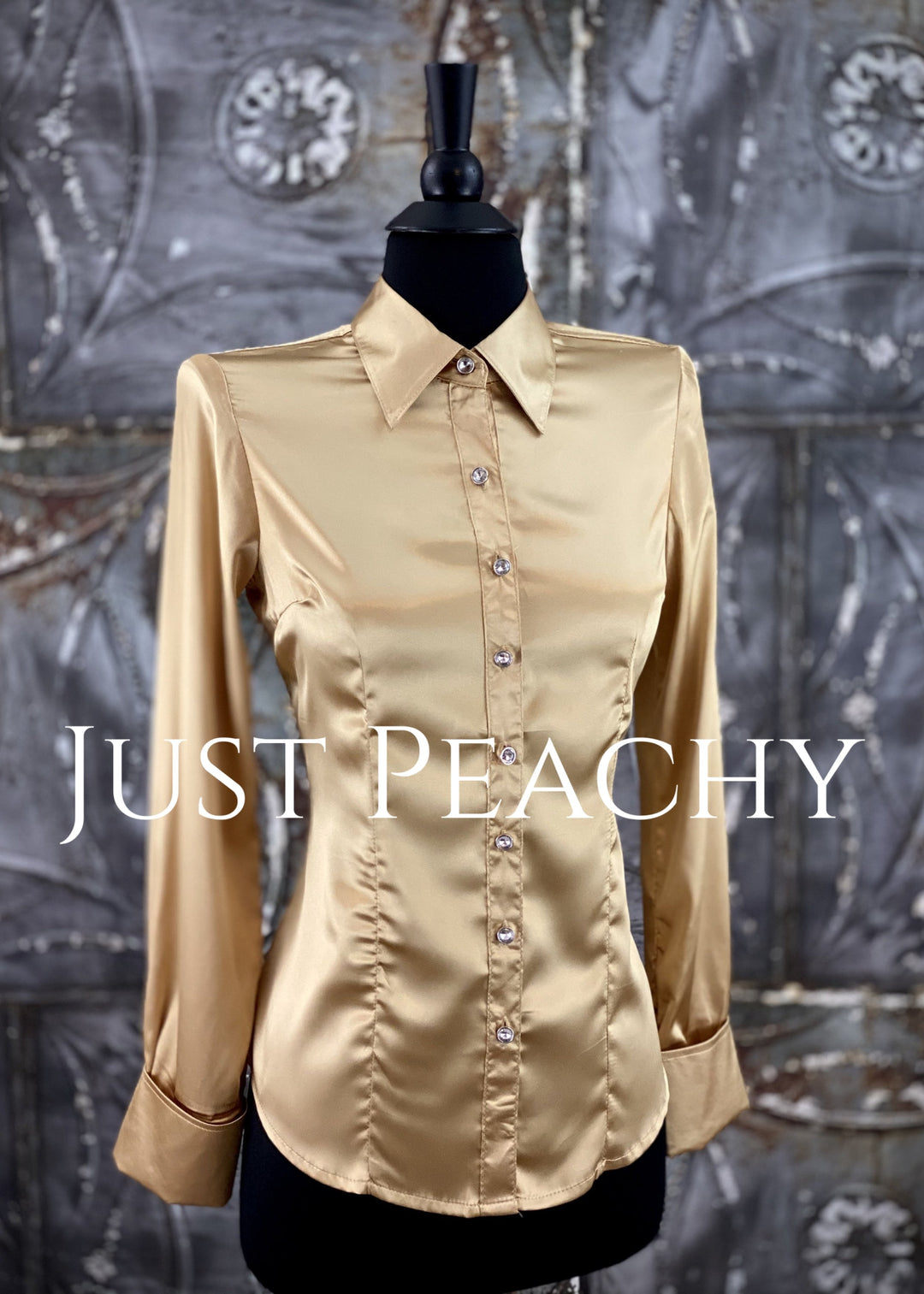 Satin Button-Up Show Shirt