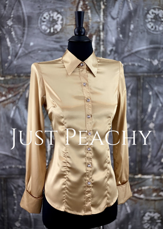 Satin Button-Up Show Shirt