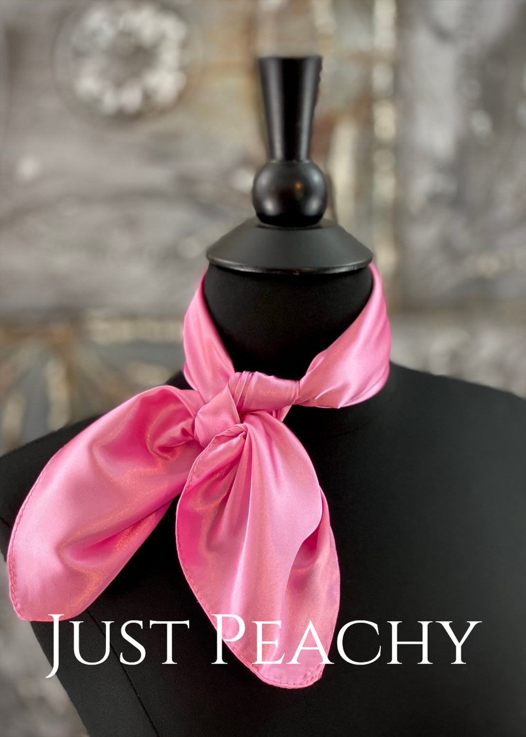 The Just Peachy Silky Solid Show Scarf ~ 23 Inch {Bubble Gum}