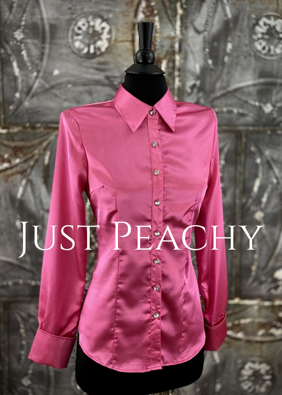 Satin Button-Up Show Shirt