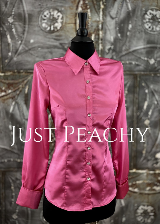 Satin Button-Up Show Shirt