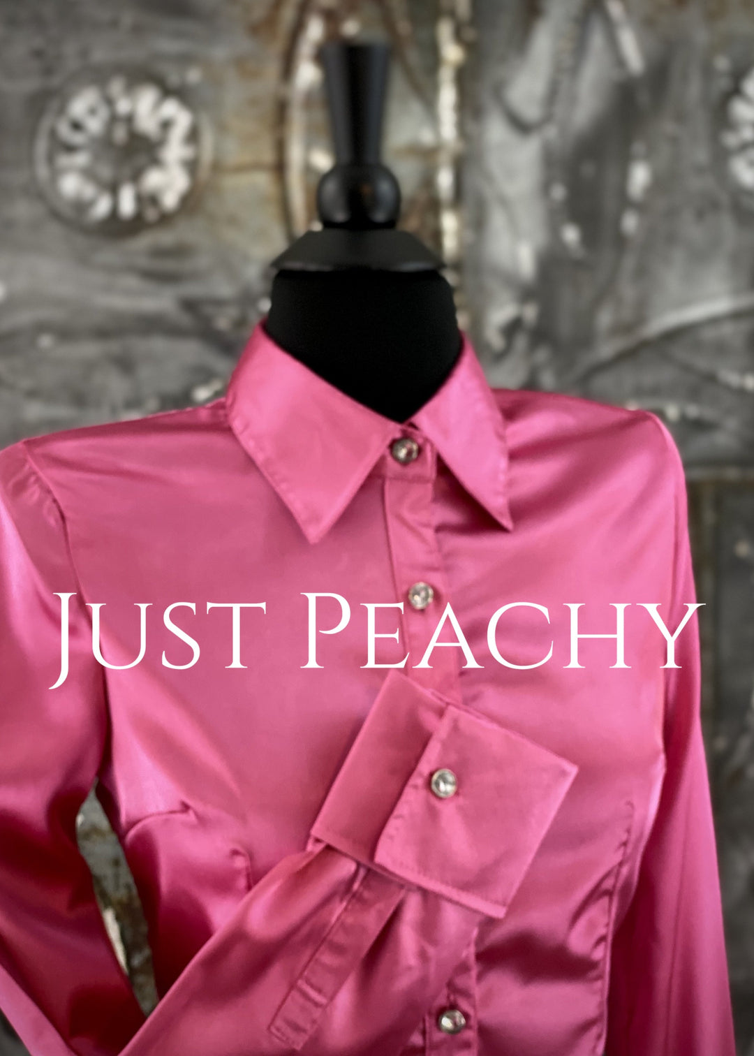 Satin Button-Up Show Shirt