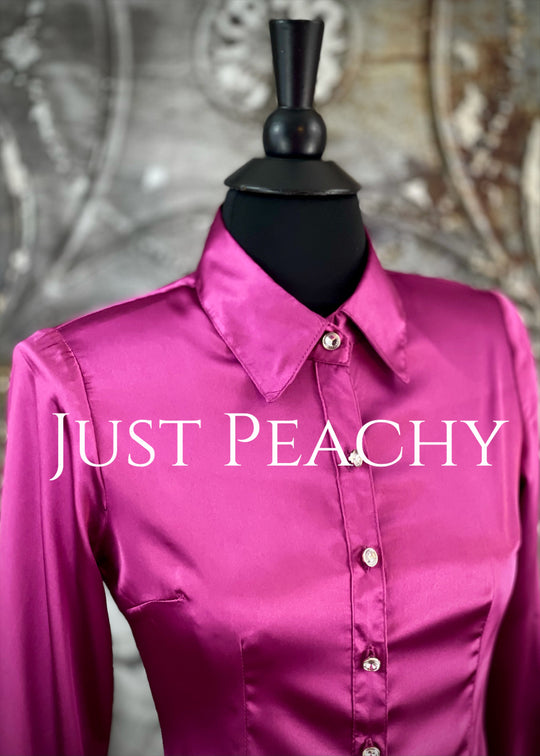 Simply Satin Button-Up Show Shirt