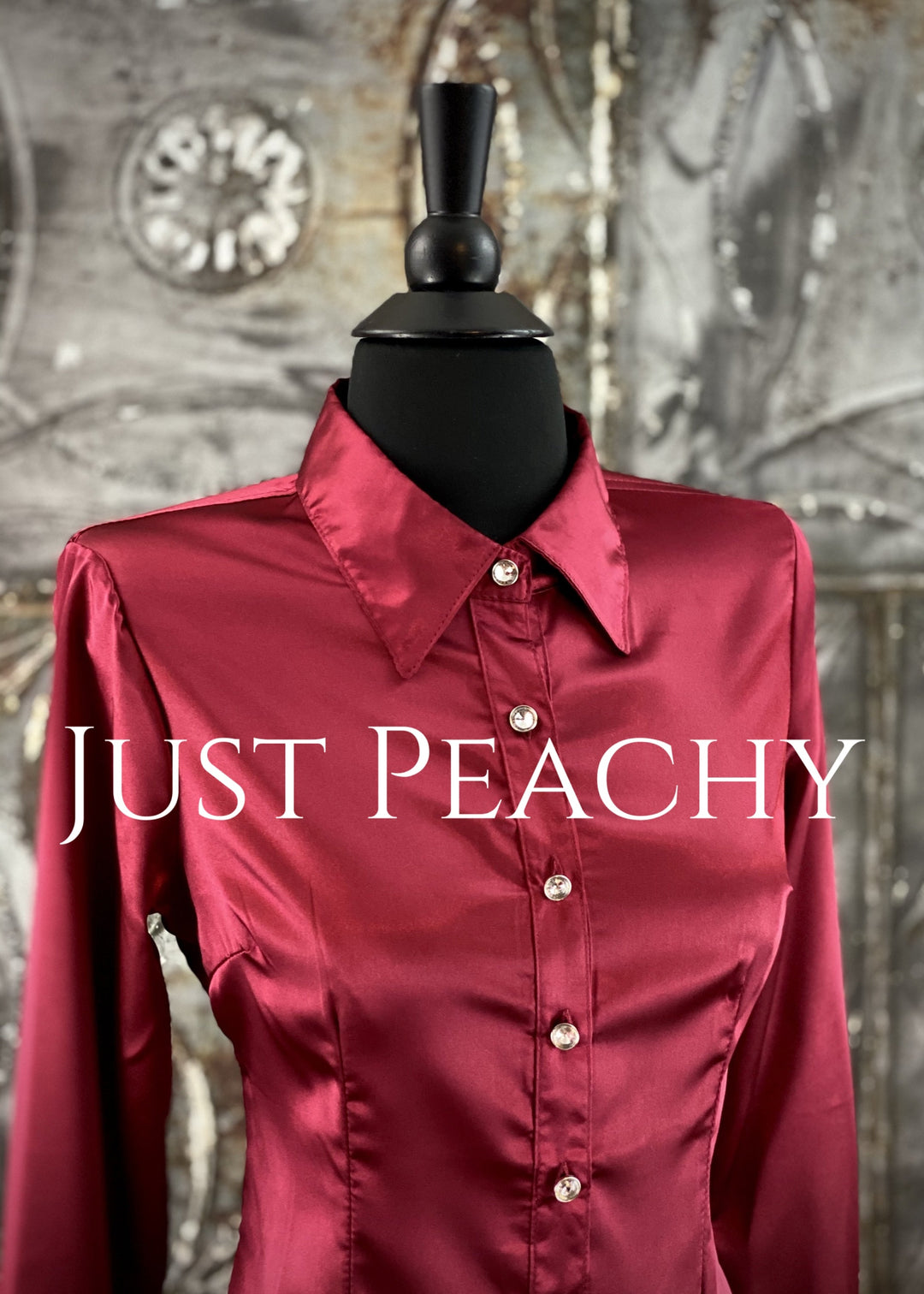 Satin Button-Up Show Shirt
