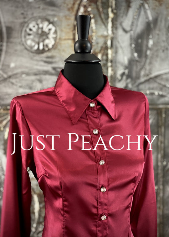 Satin Button-Up Show Shirt