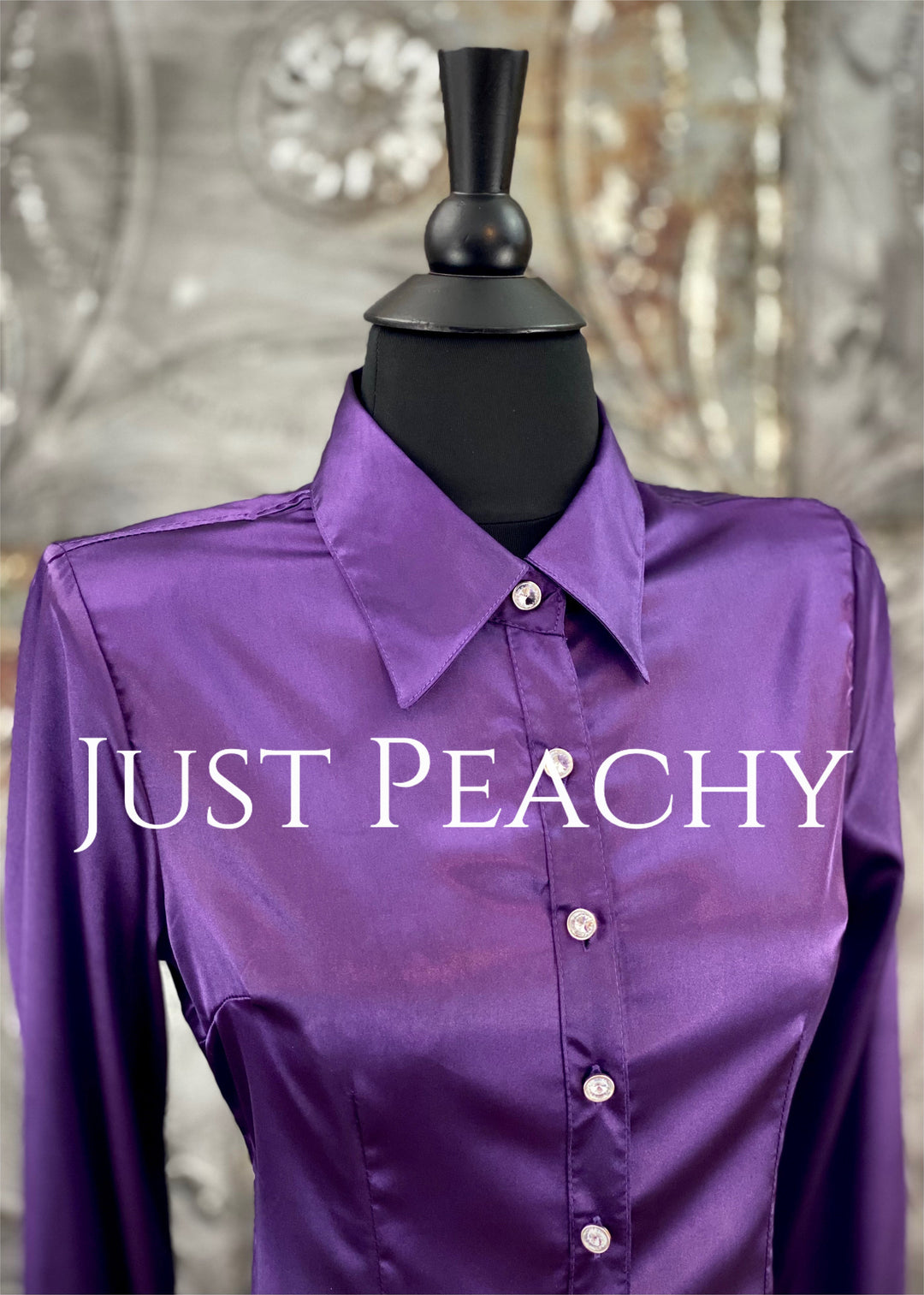 Simply Satin Button-Up Show Shirt