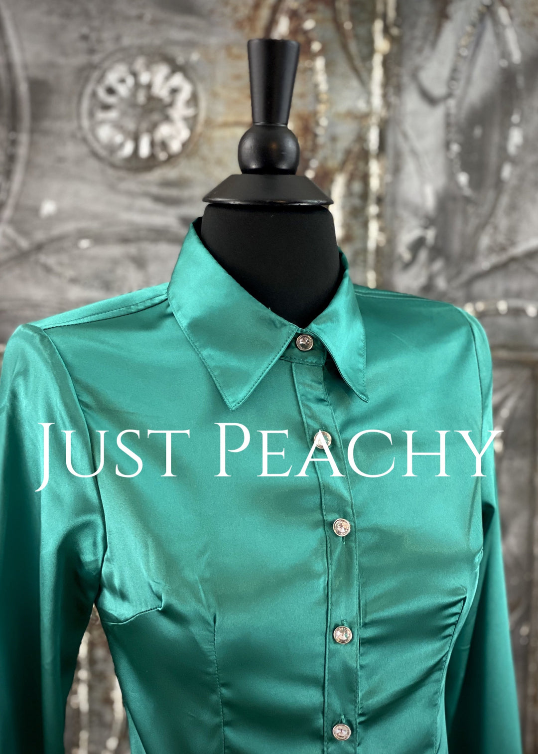 Satin Button-Up Show Shirt