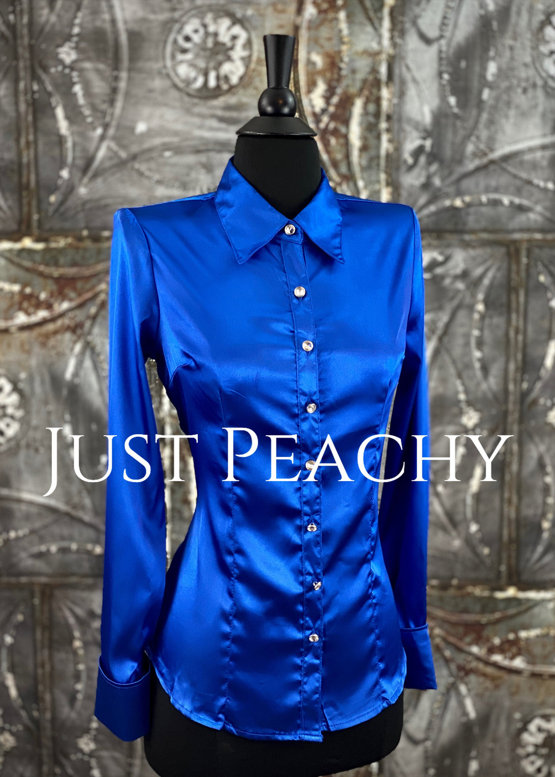 Simply Satin Button-Up Show Shirt