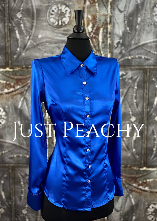 Simply Satin Button-Up Show Shirt