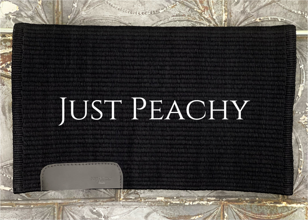 Just Peachy {Classic} Oversized Western Show Blanket ~ Solid Black