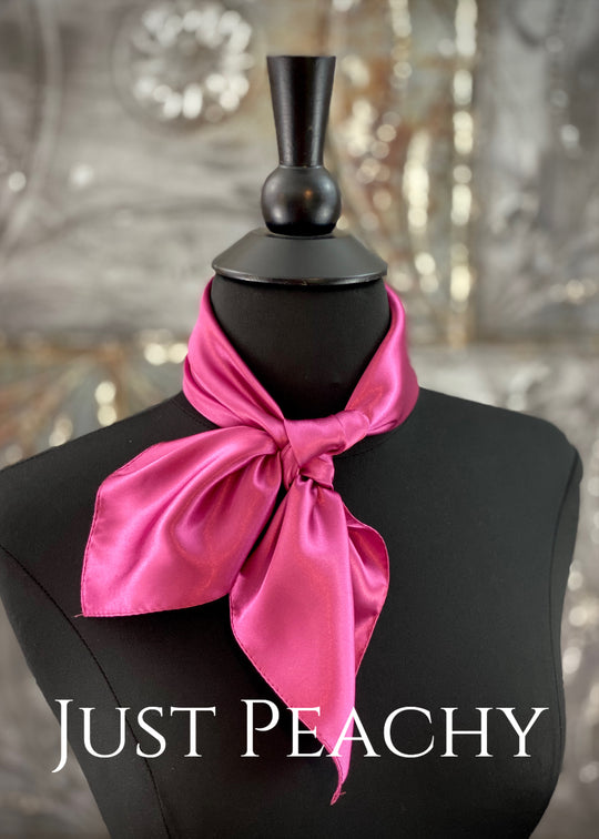 The Just Peachy Silky Solid Show Scarf ~ 23 Inch {Magenta}