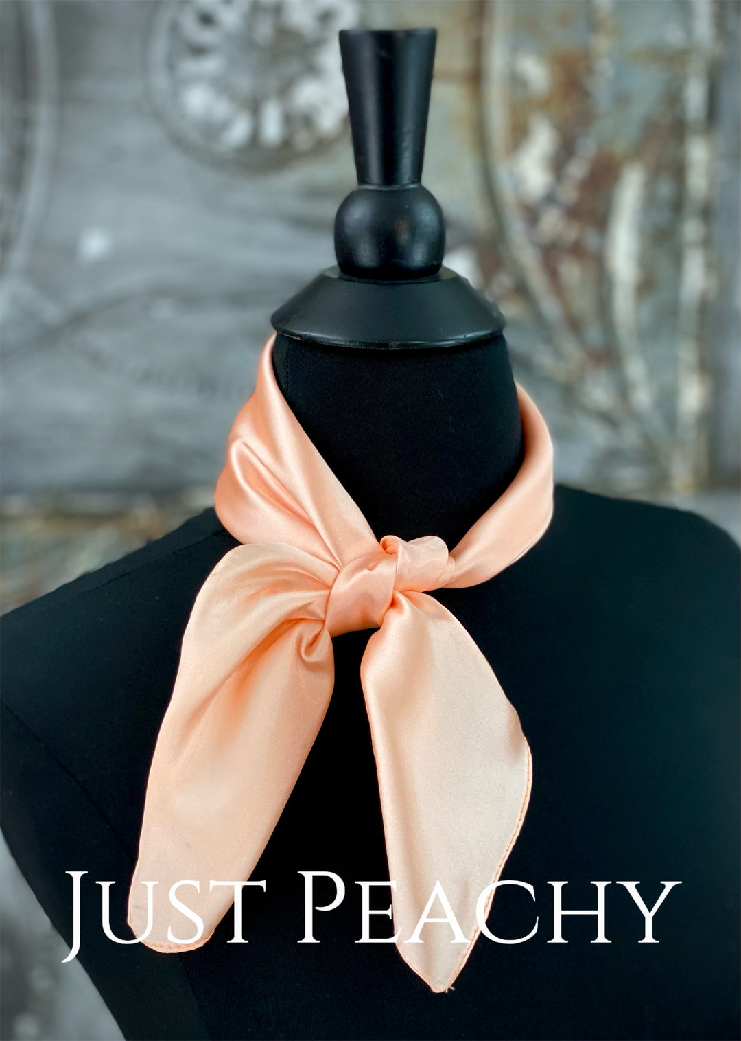 The Just Peachy Silky Solid Show Scarf ~ 23 Inch {Peach}