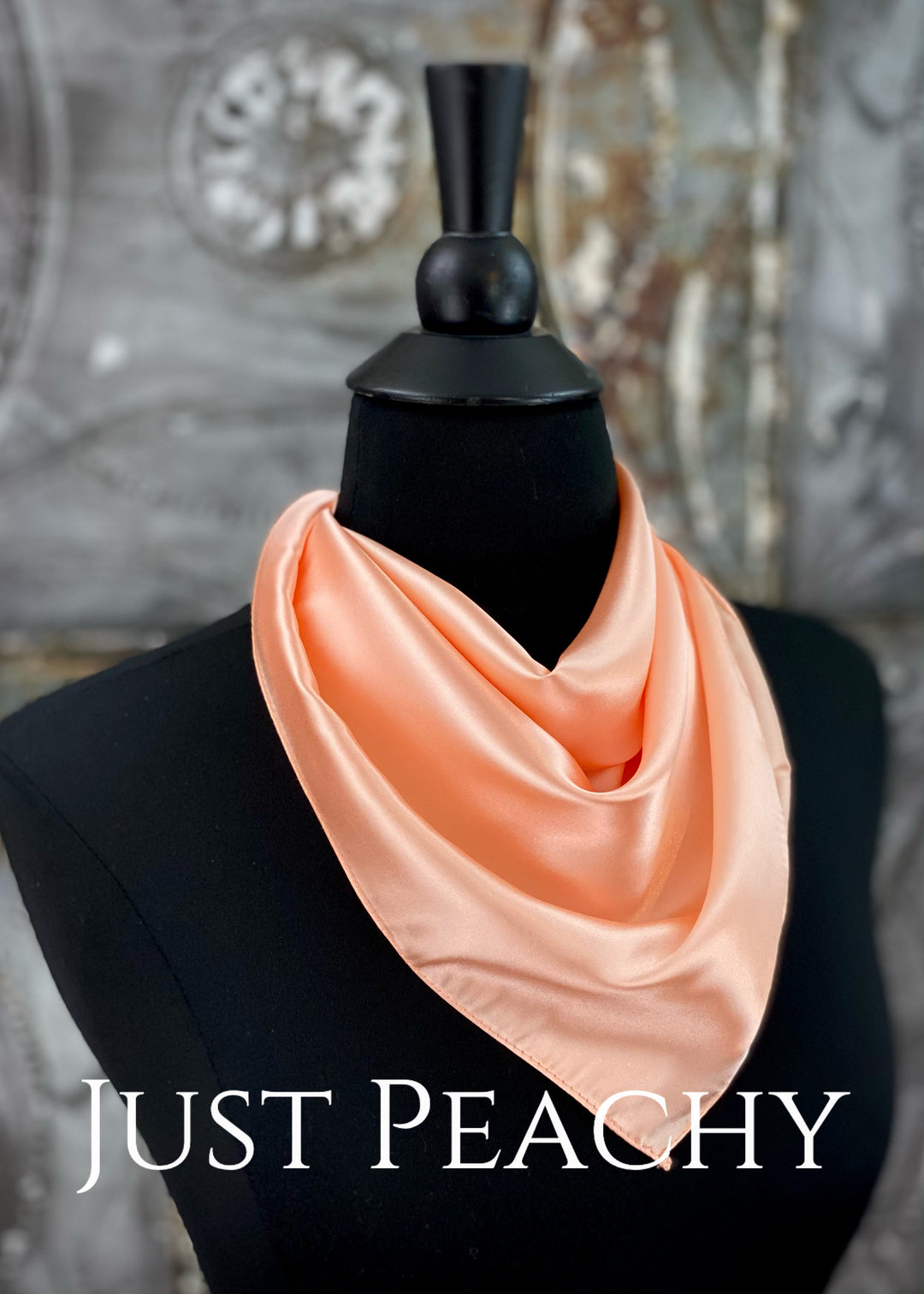 The Just Peachy Silky Solid Show Scarf ~ 23 Inch {Peach}