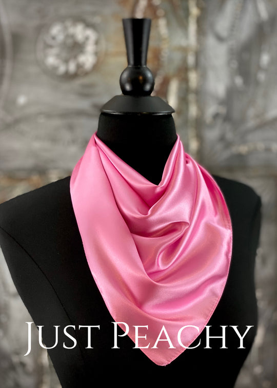 The Just Peachy Silky Solid Show Scarf ~ 23 Inch {Bubble Gum}